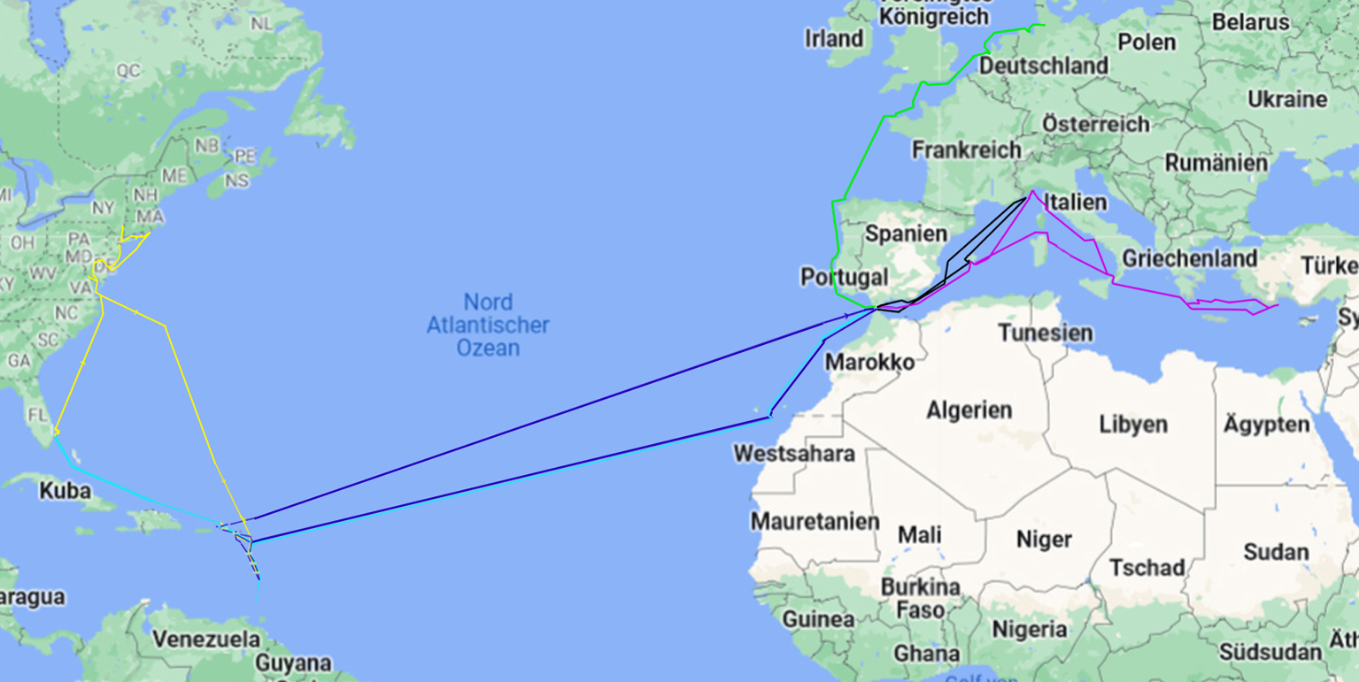 White Eagle - alle Fahrten